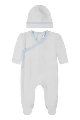 Pima cotton baby take home set / BLUE