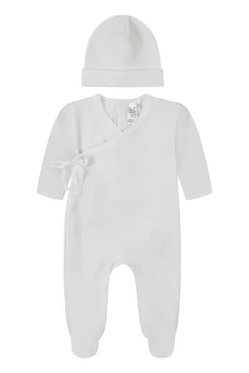 Pima cotton baby take home set / WHITE