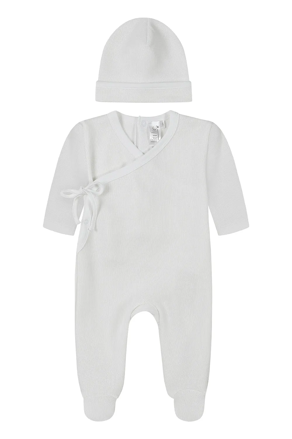 Pima cotton baby take home set / WHITE