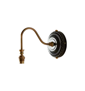 Pooky Wood And Brass Wall Lamp