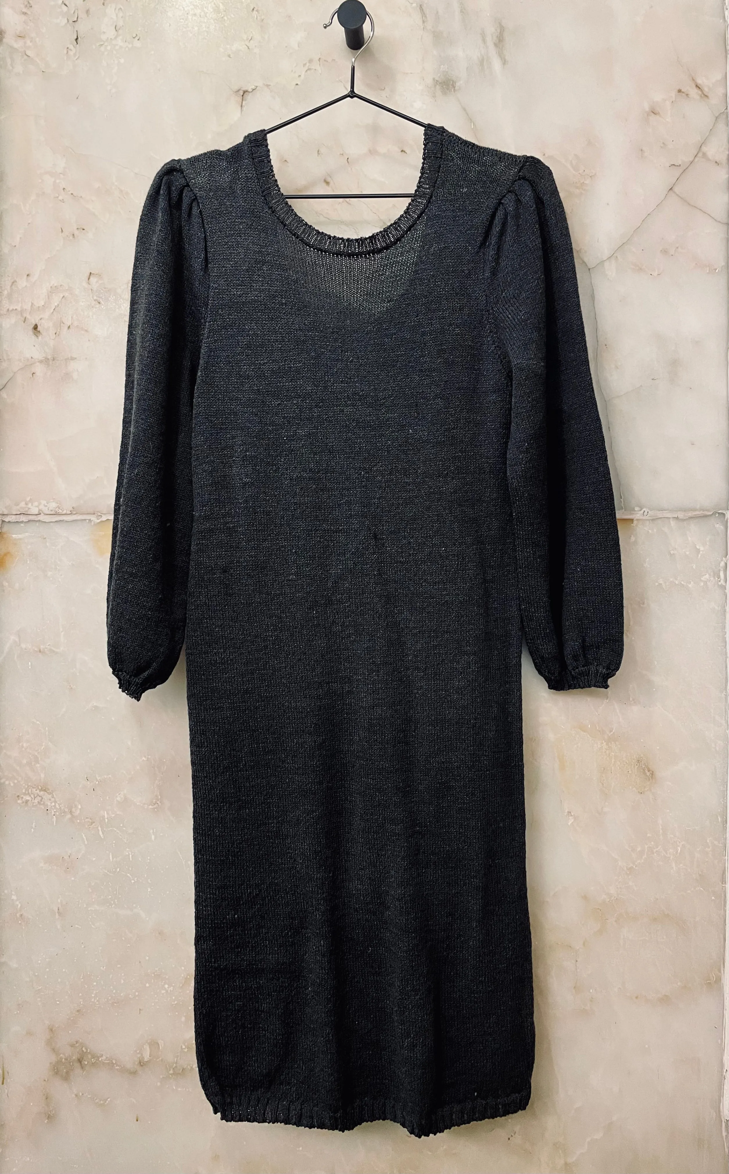 Puff Wide Round Collar Dress