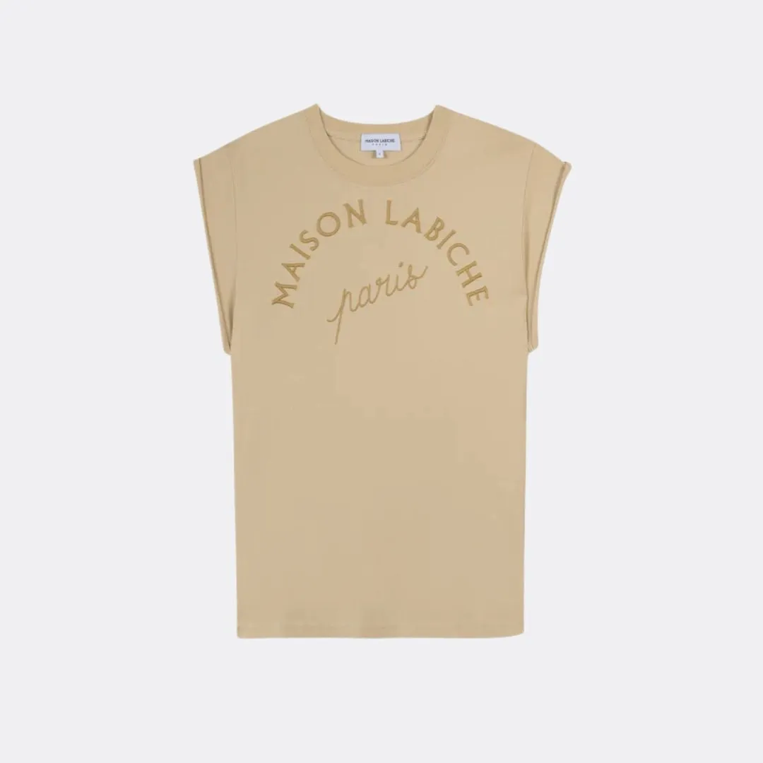 "Maison Labiche Paris" Sedaine T-Shirt (Light Khaki)