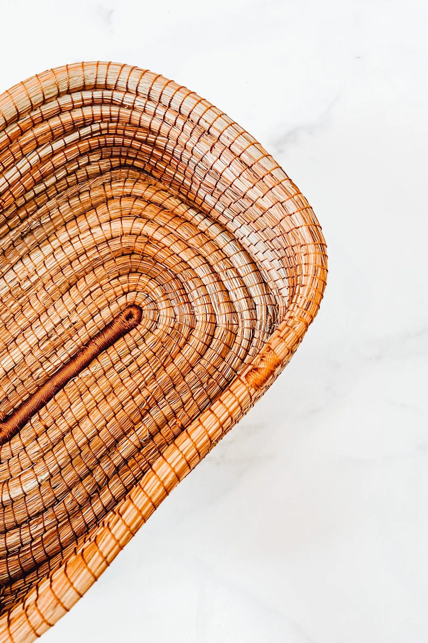 Rectangular Pine Needle Basket