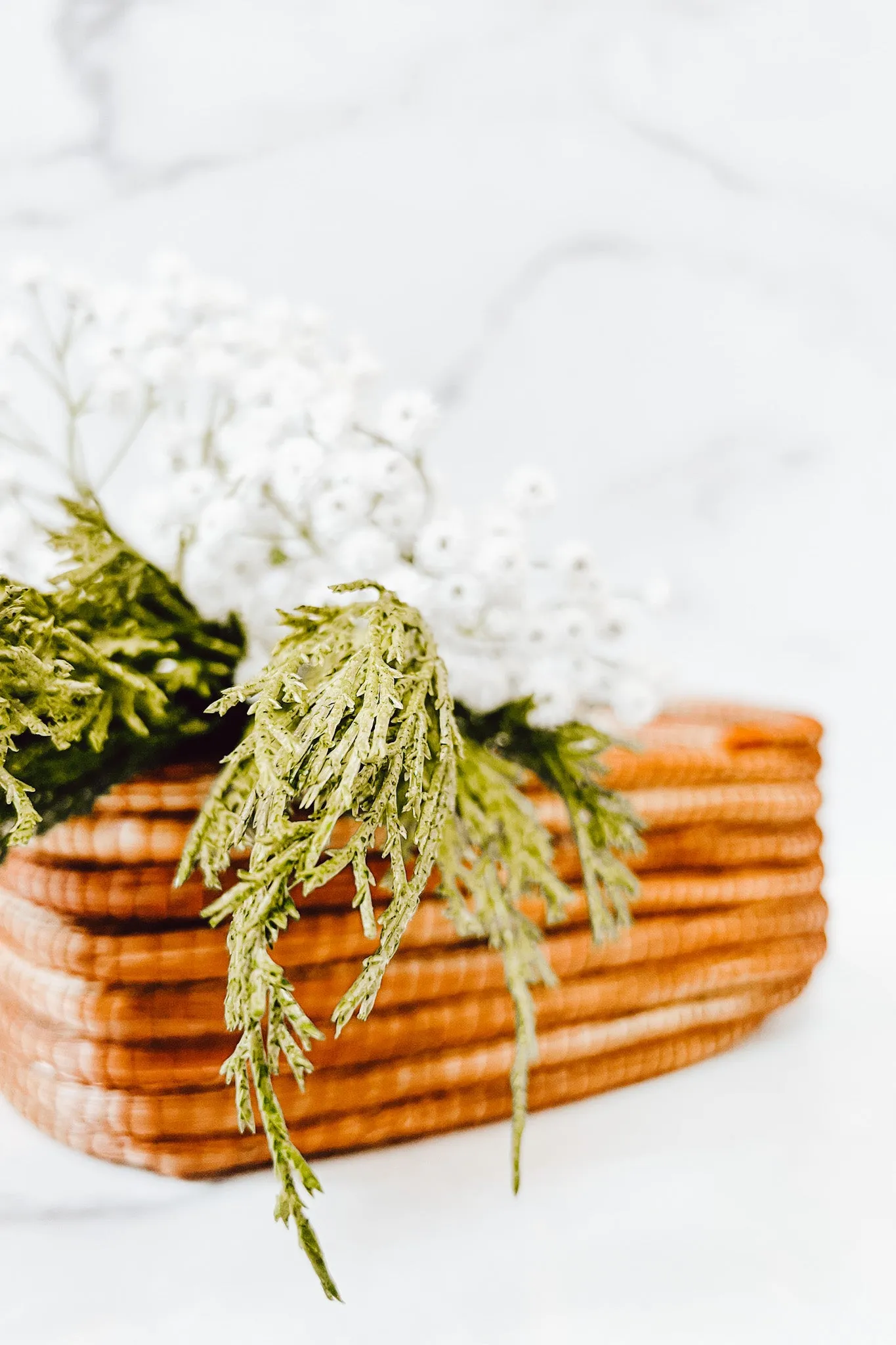 Rectangular Pine Needle Basket