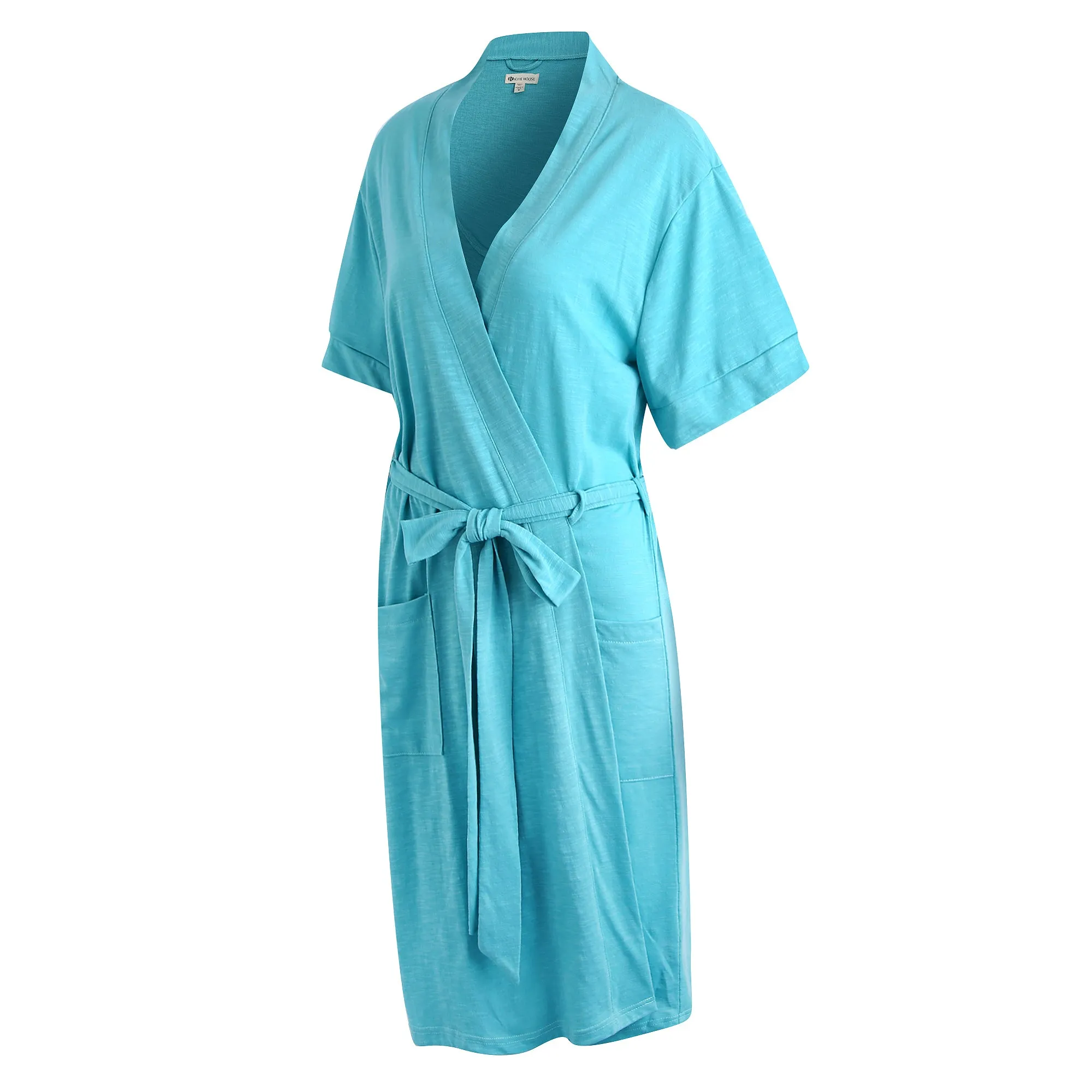 RH Robe Women's Short Sleeve Kimono Cotton Bathrobe Dressing Gown Sleep RHW2753