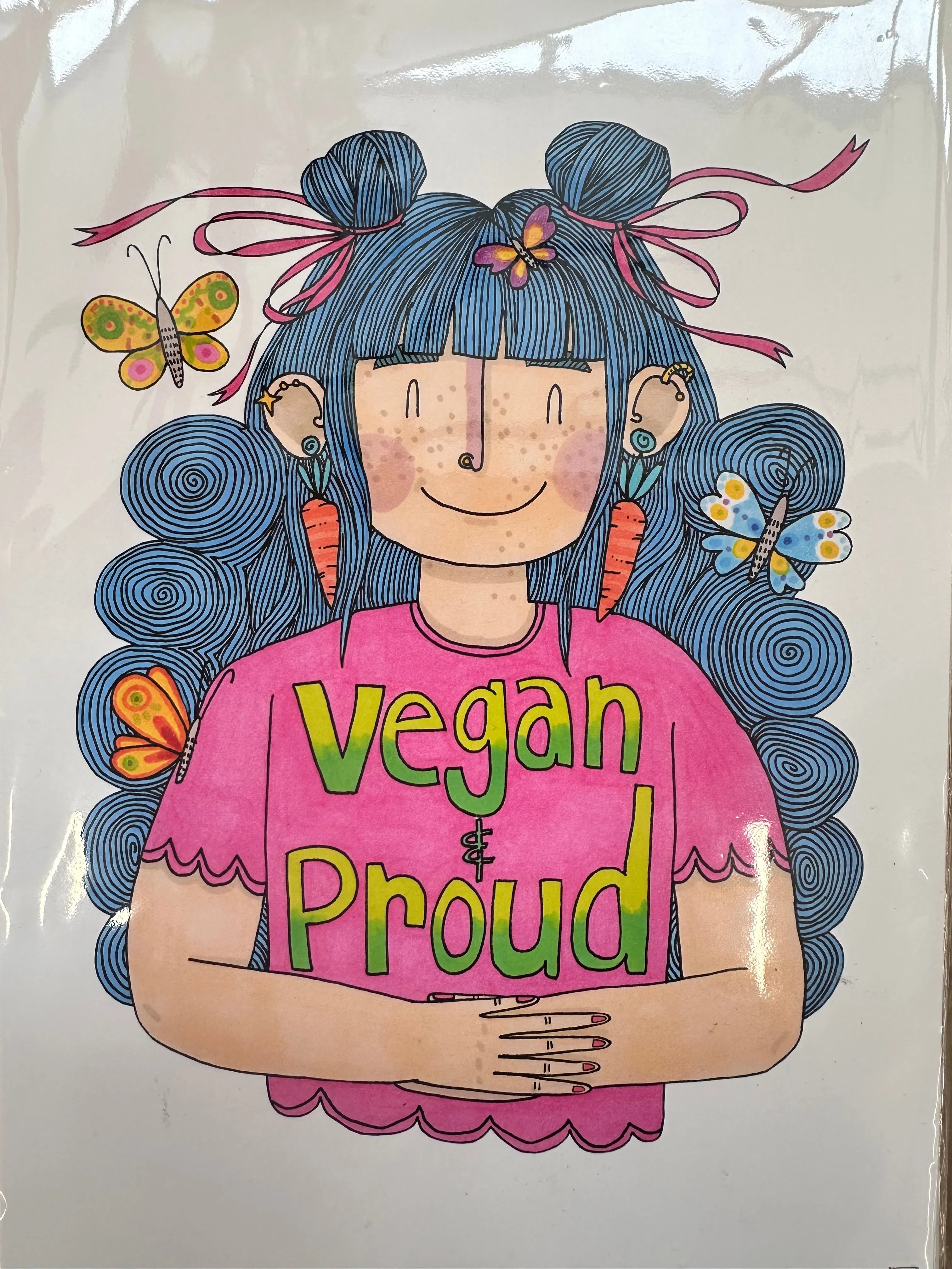 Sarah Cunningham “Vegan& Proud” A4