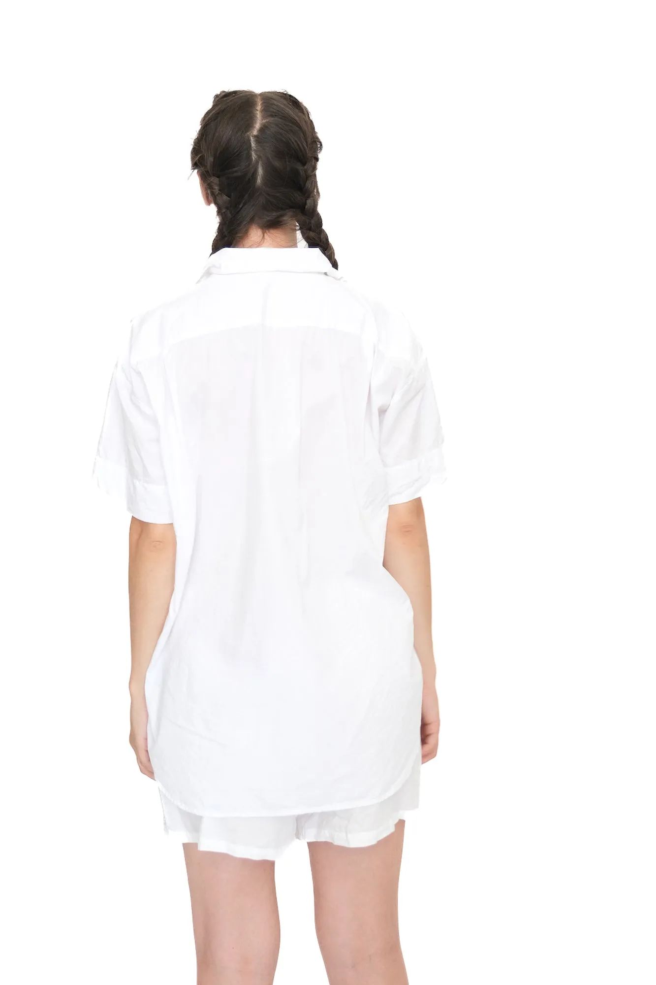 Short Sleeve PJ Shirt,  White