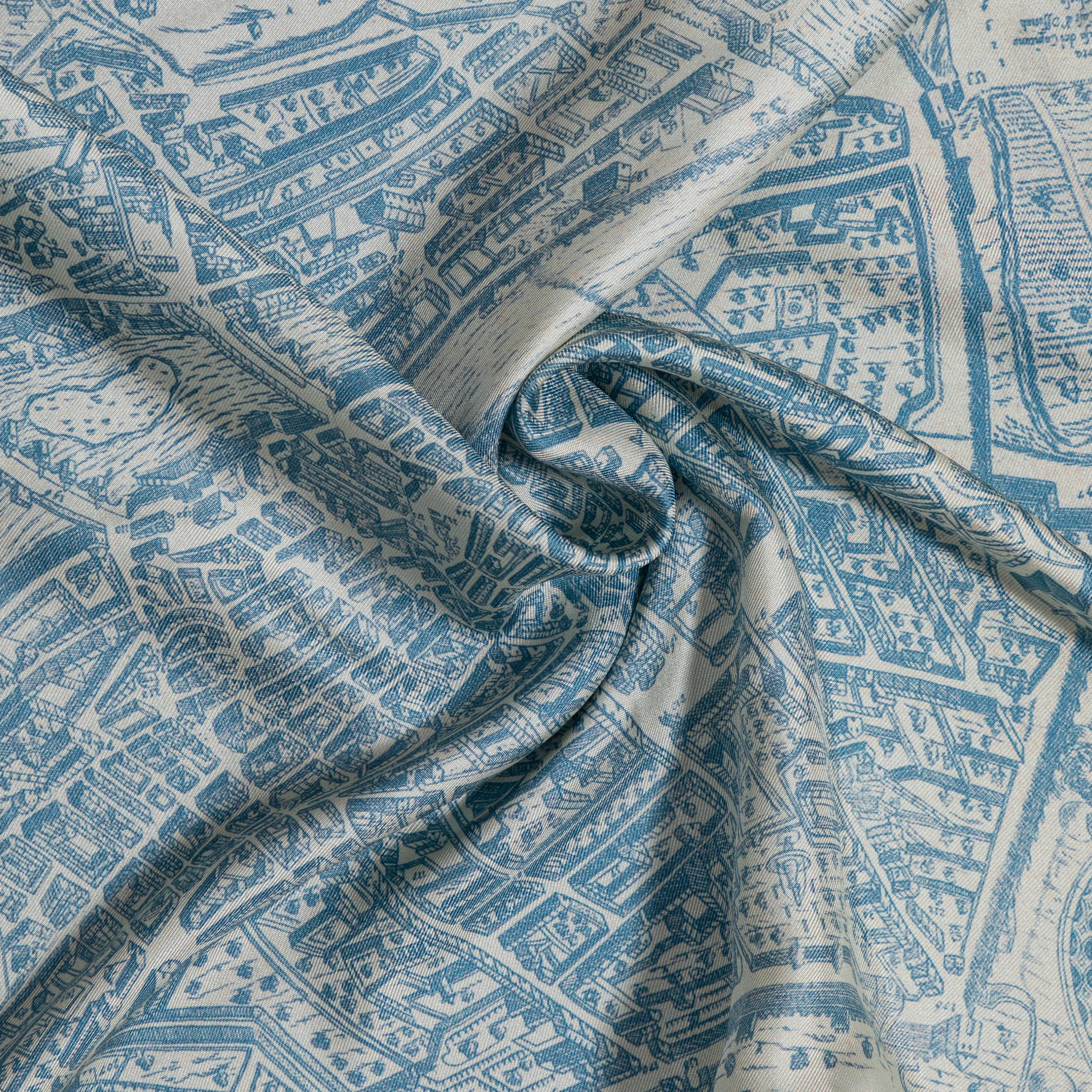 Silk Map Fiorenza Pocket Square