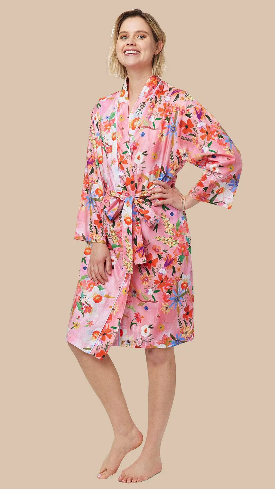 Spring Fling Luxe Pima Kimono Robe