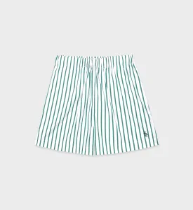 SRC Poplin Short - Green Striped