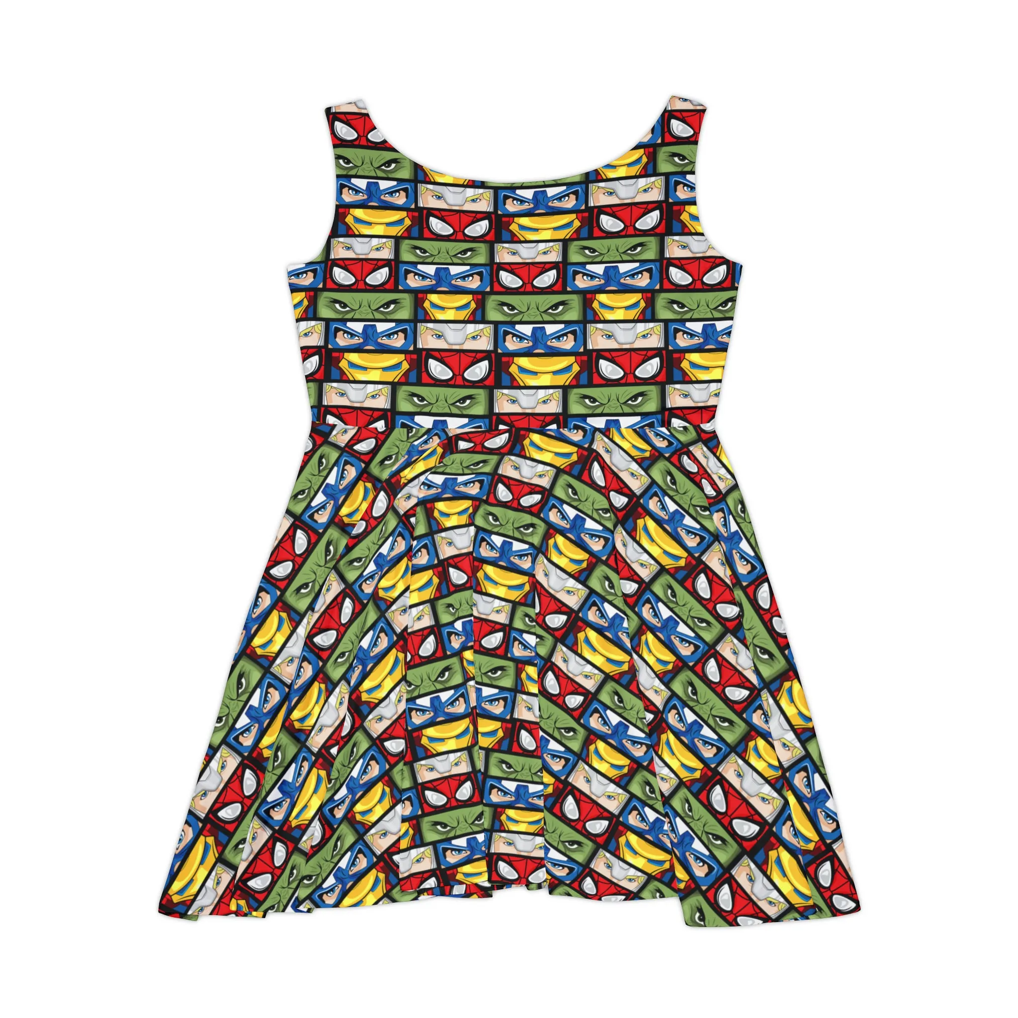 Super Heroes Eyes Women's Skater Dress