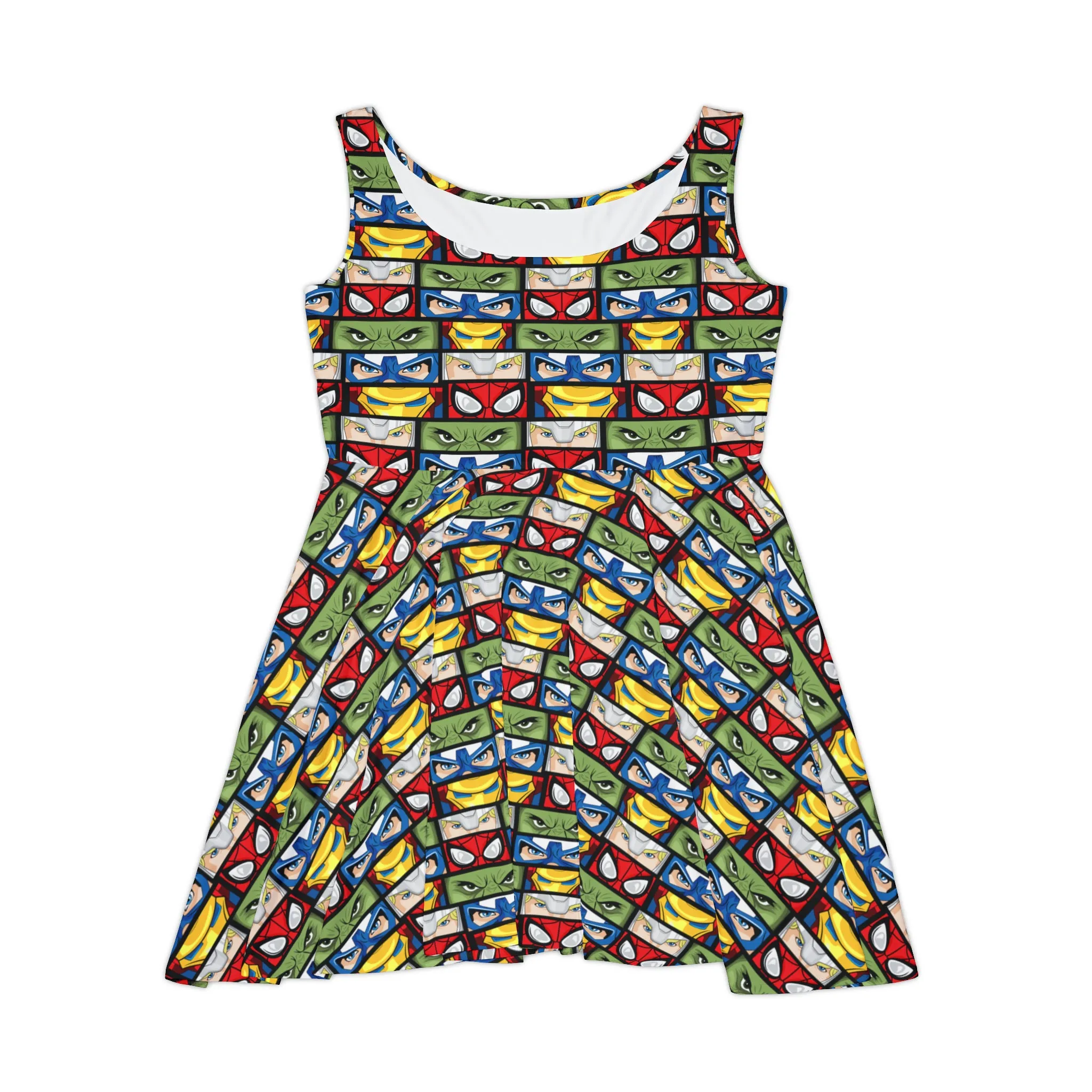 Super Heroes Eyes Women's Skater Dress