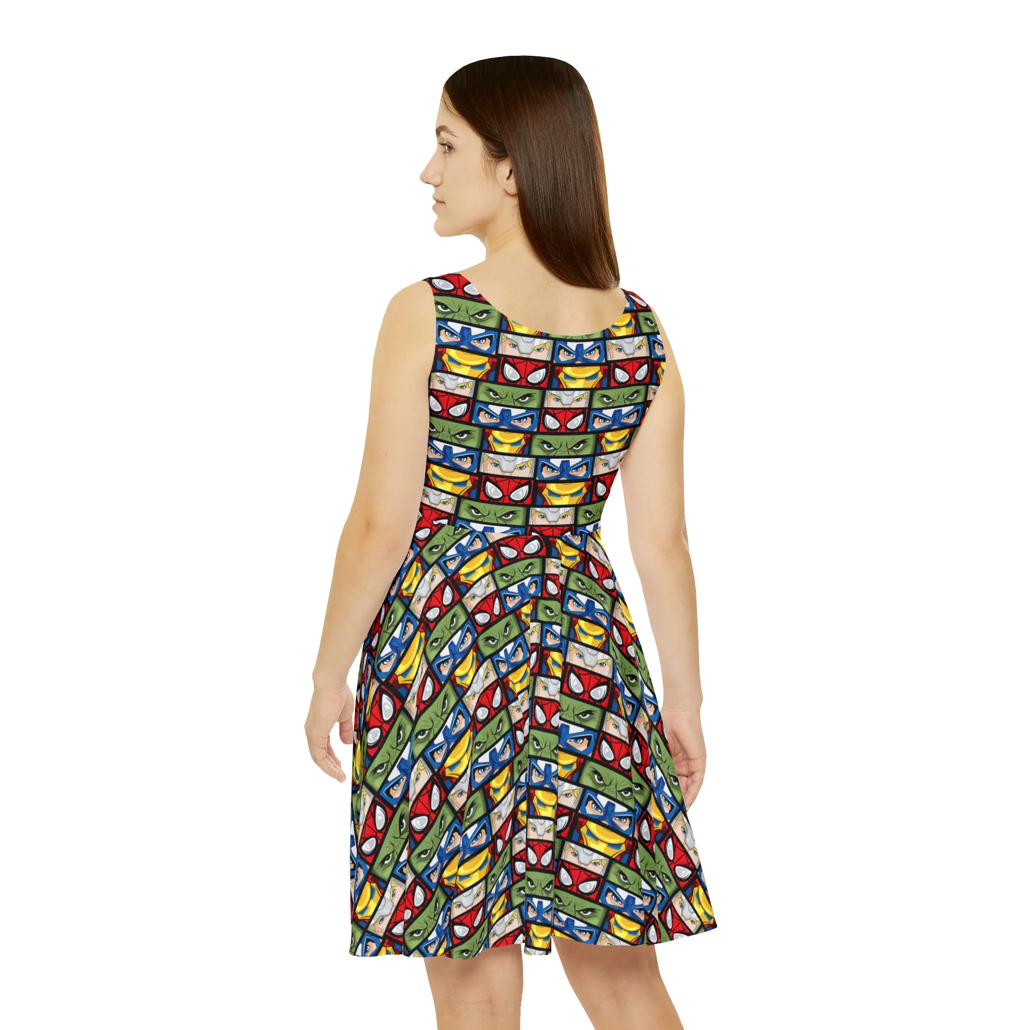 Super Heroes Eyes Women's Skater Dress