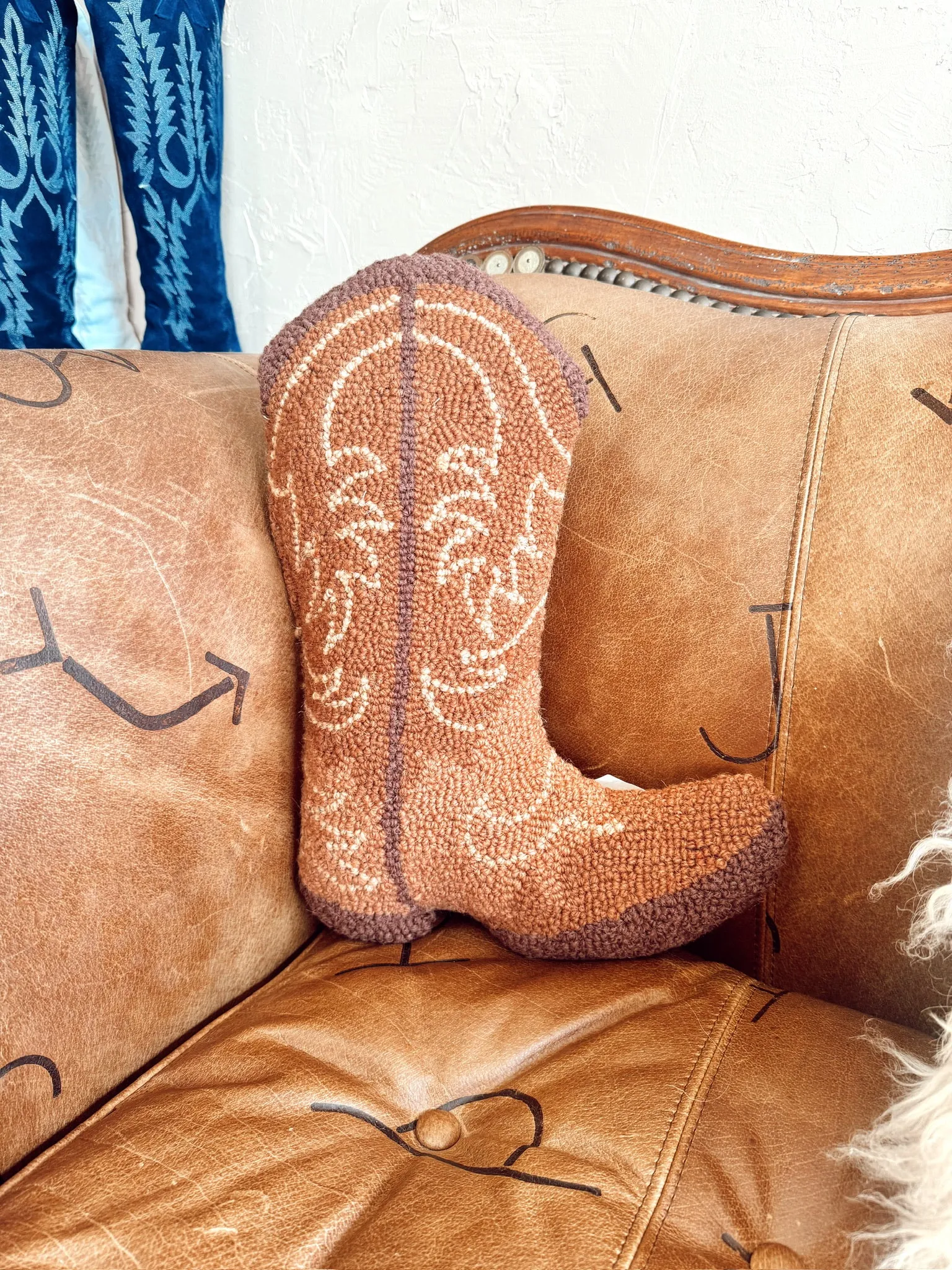 The Cowboy Boot Hook Pillow