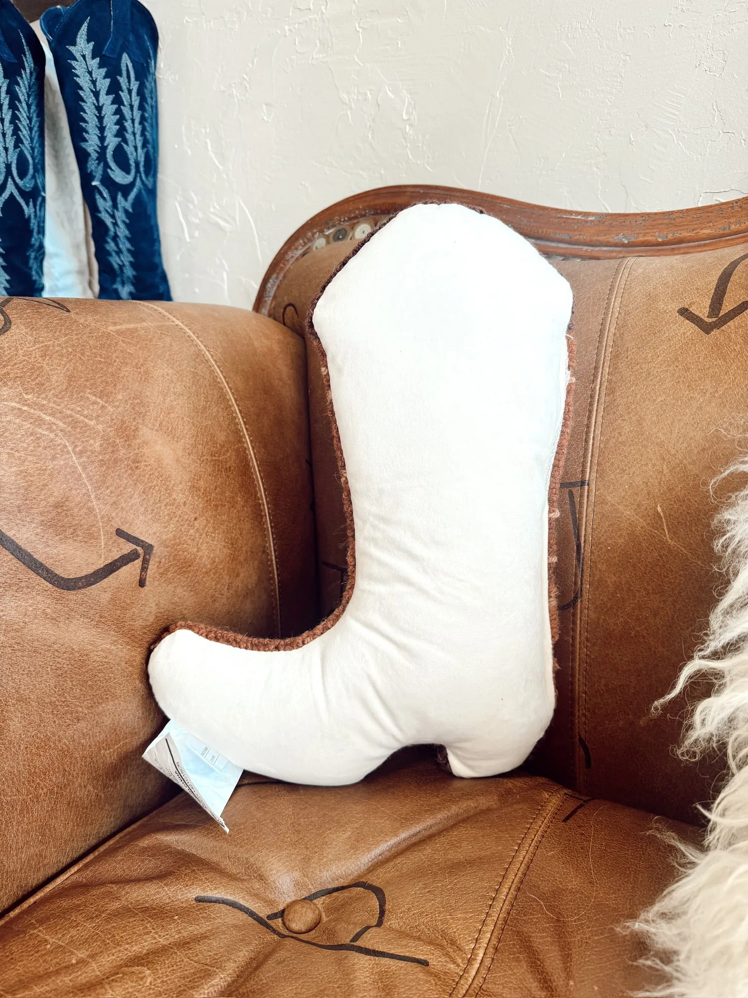 The Cowboy Boot Hook Pillow