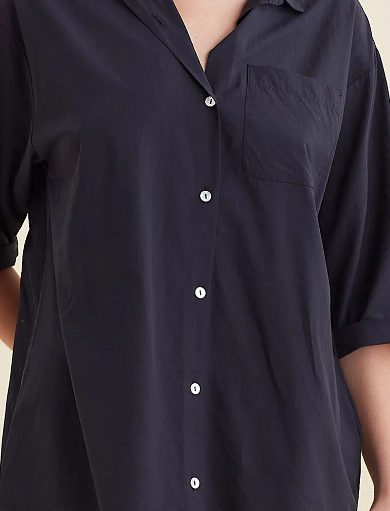 Whale Beach Nightshirt in Black