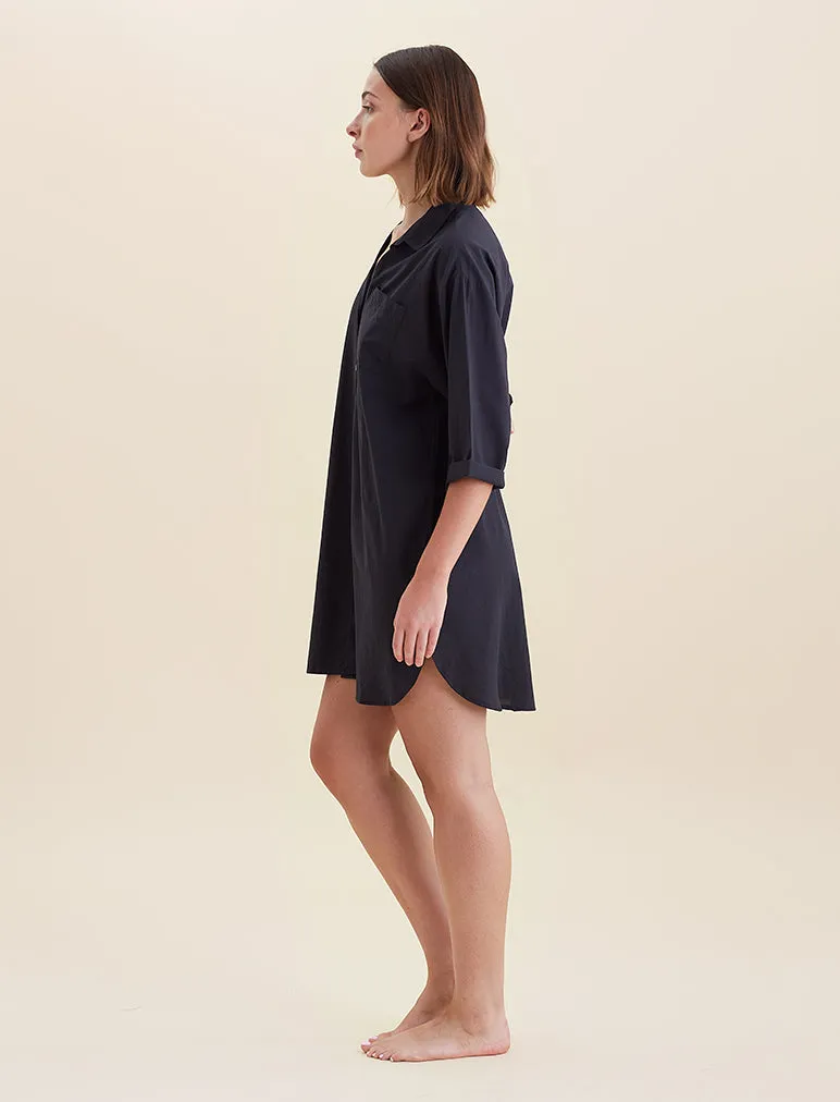 Whale Beach Nightshirt in Black