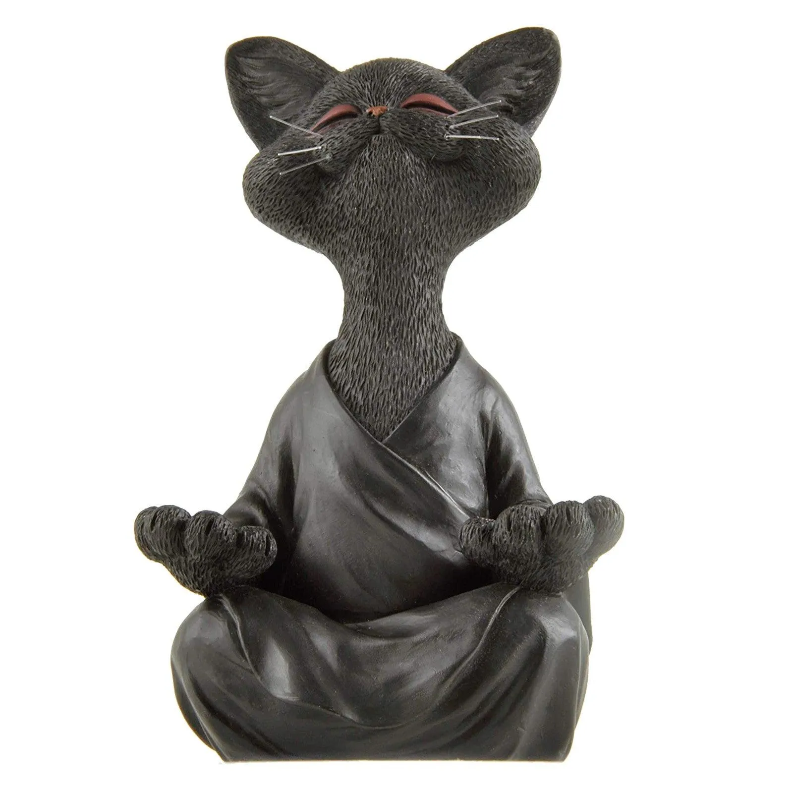 Whimsical Buddha Cat Figurine