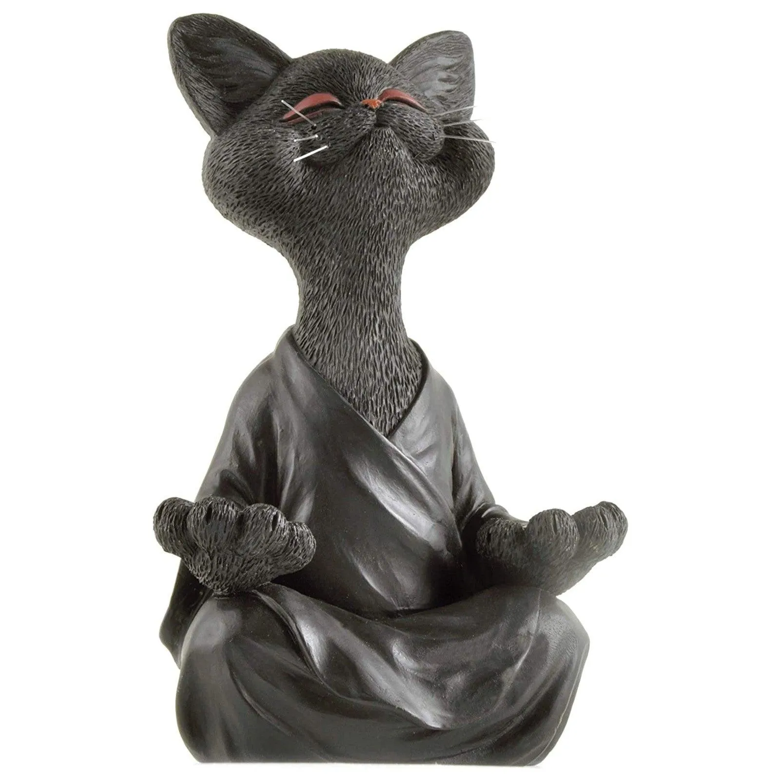 Whimsical Buddha Cat Figurine