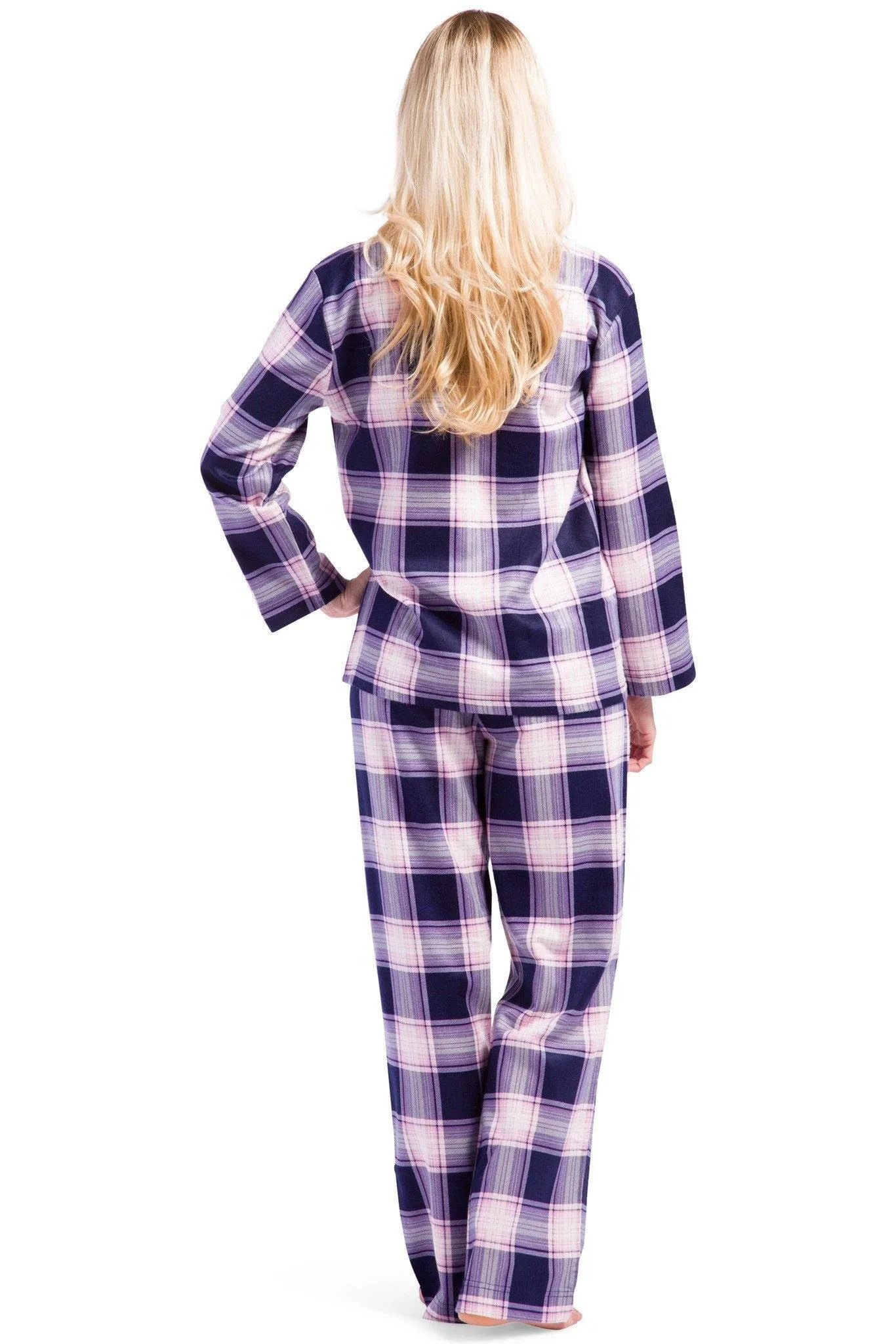 Women's EcoFlannel™ Full Length Plaid Pajama Set with Gift Box