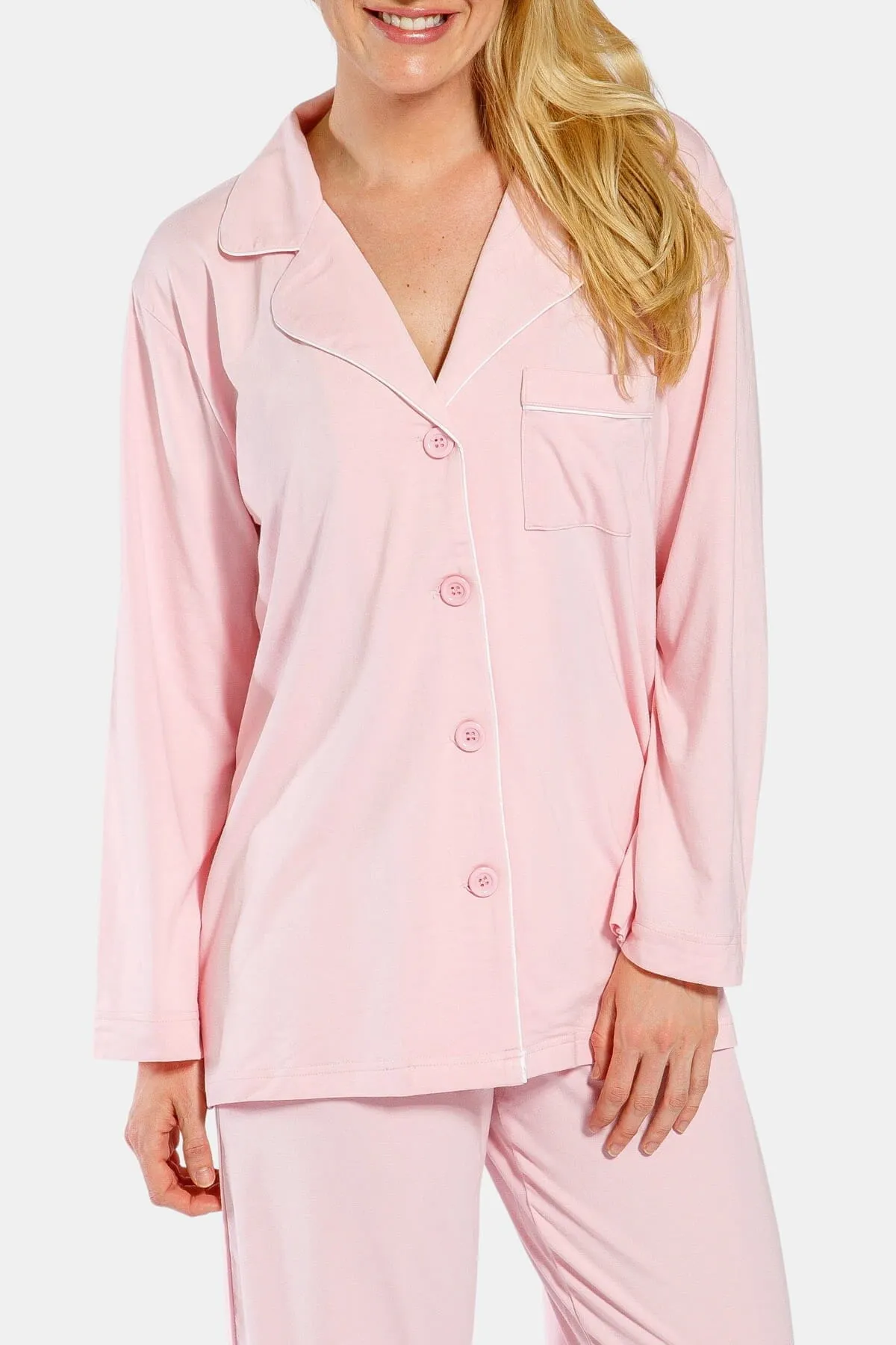 Women's Full Length Jersey Pajama Set with Gift Box