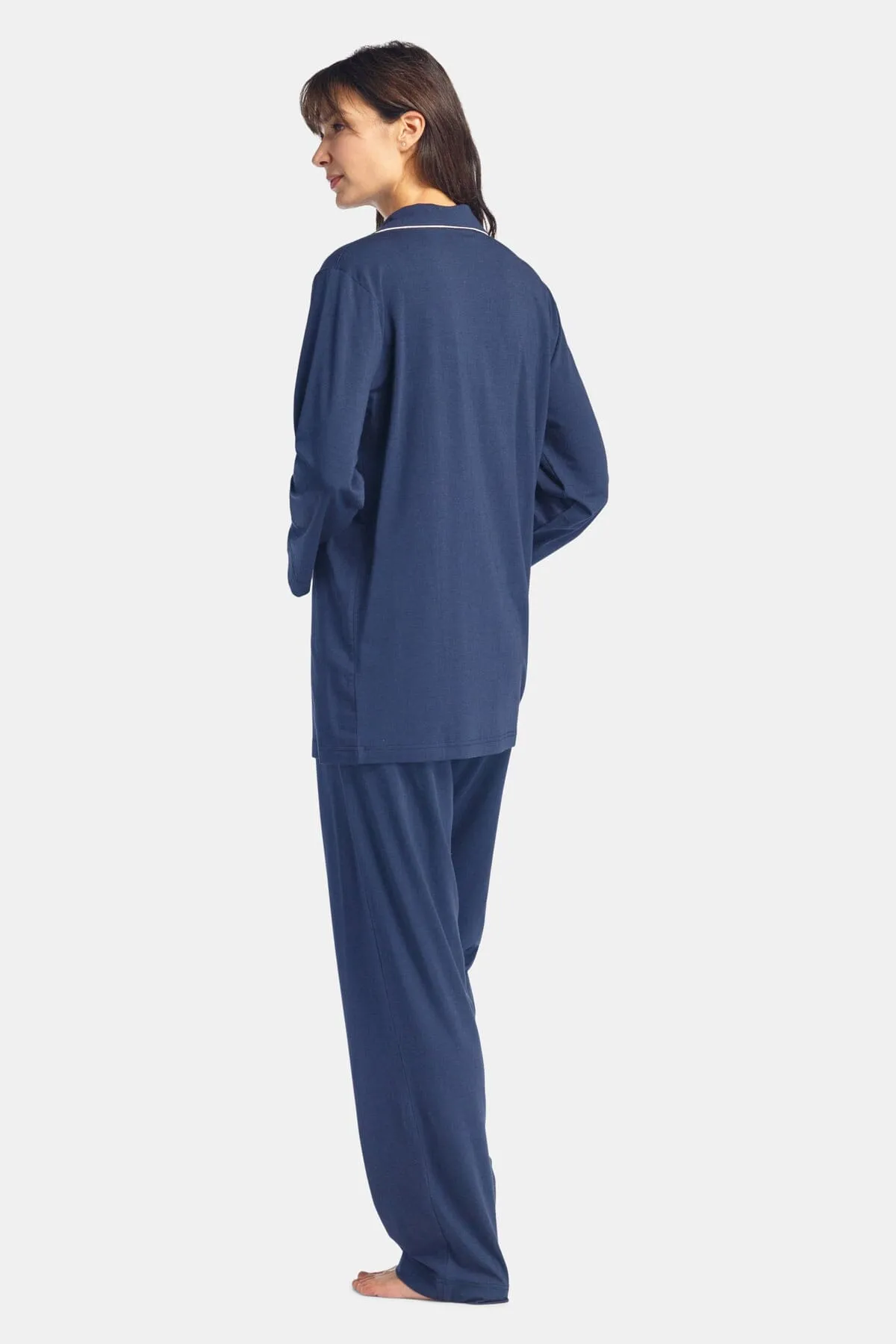 Women's Full Length Jersey Pajama Set with Gift Box