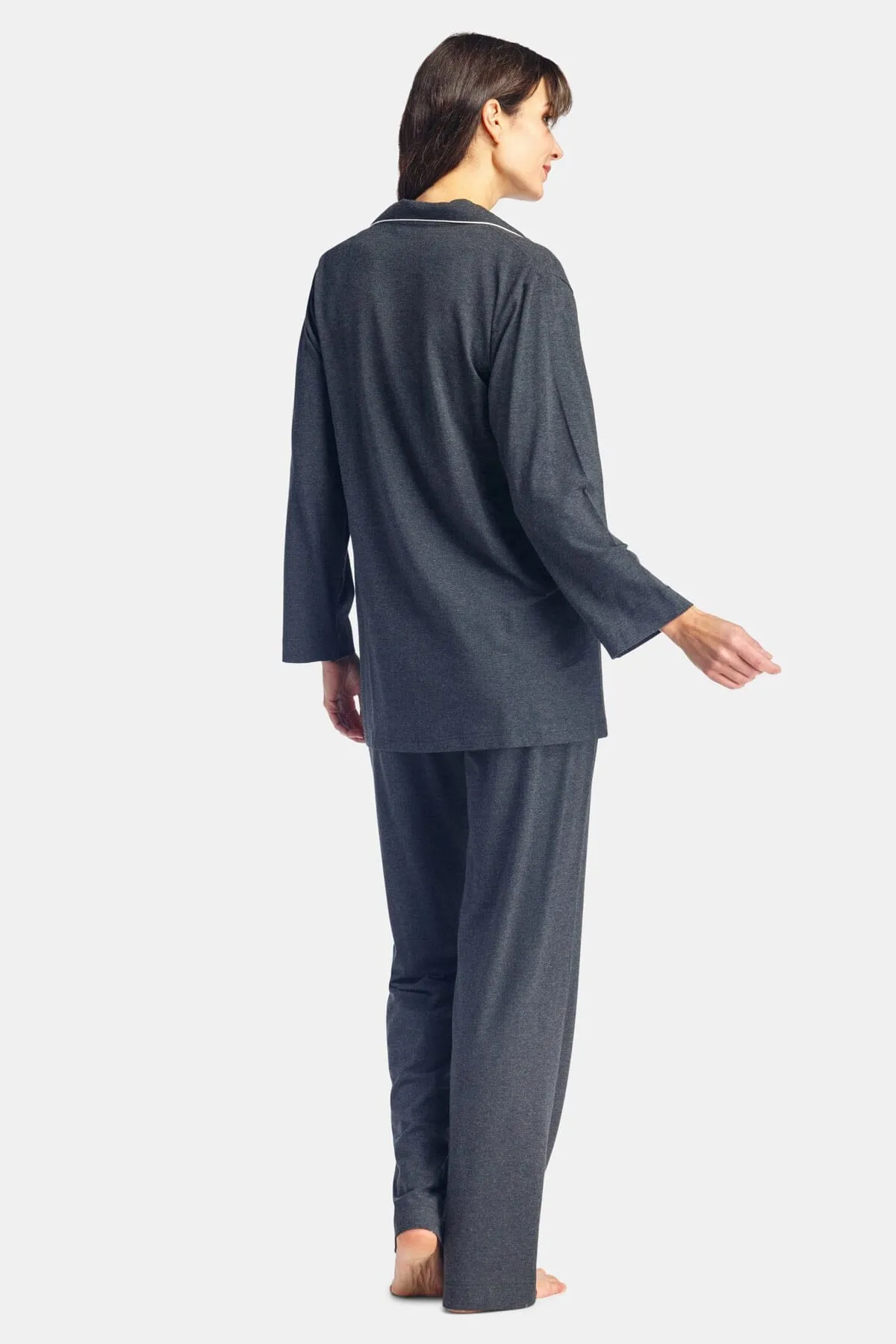 Women's Full Length Jersey Pajama Set with Gift Box