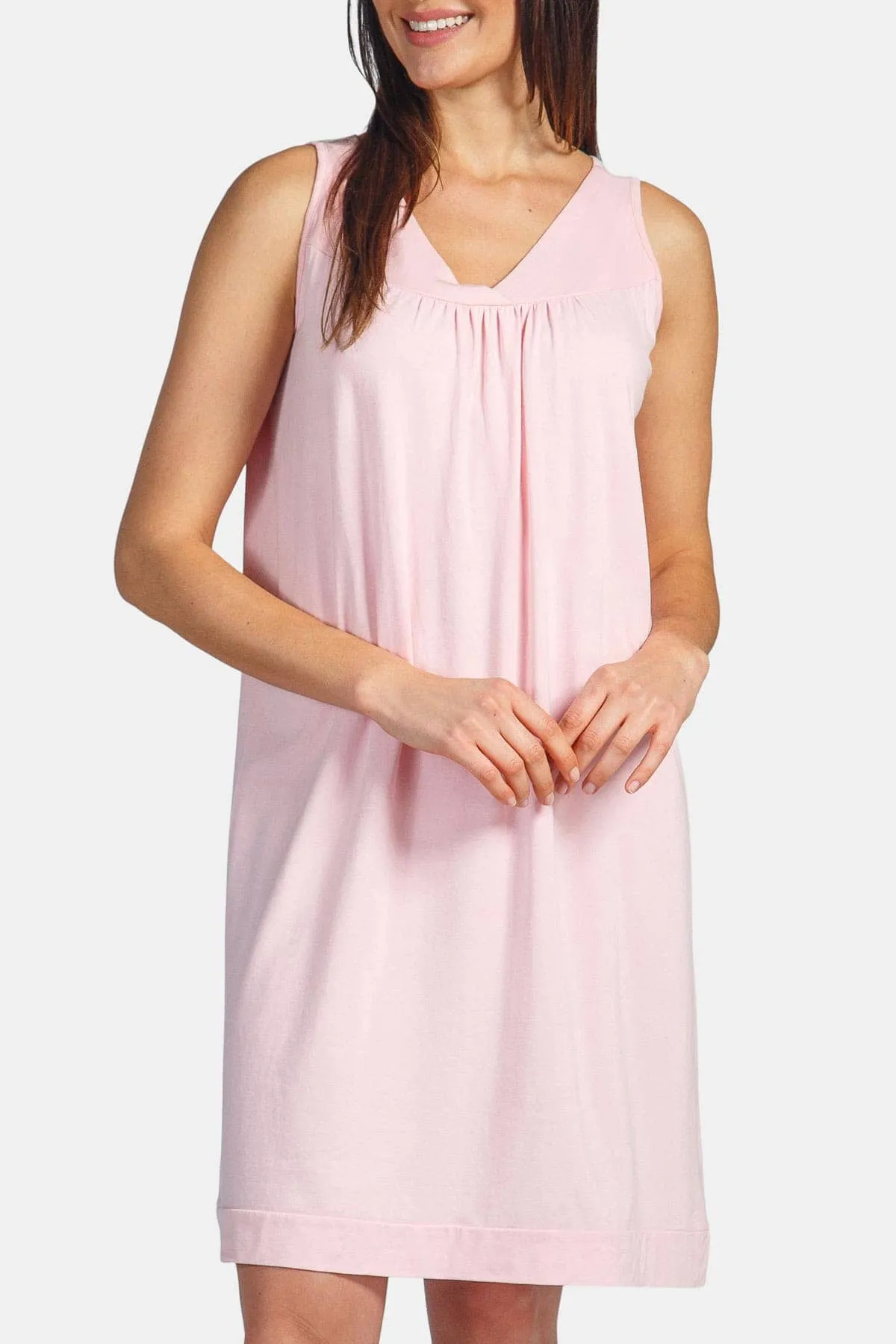 Women's Sleeveless Jersey Nightgown - Relaxed Fit