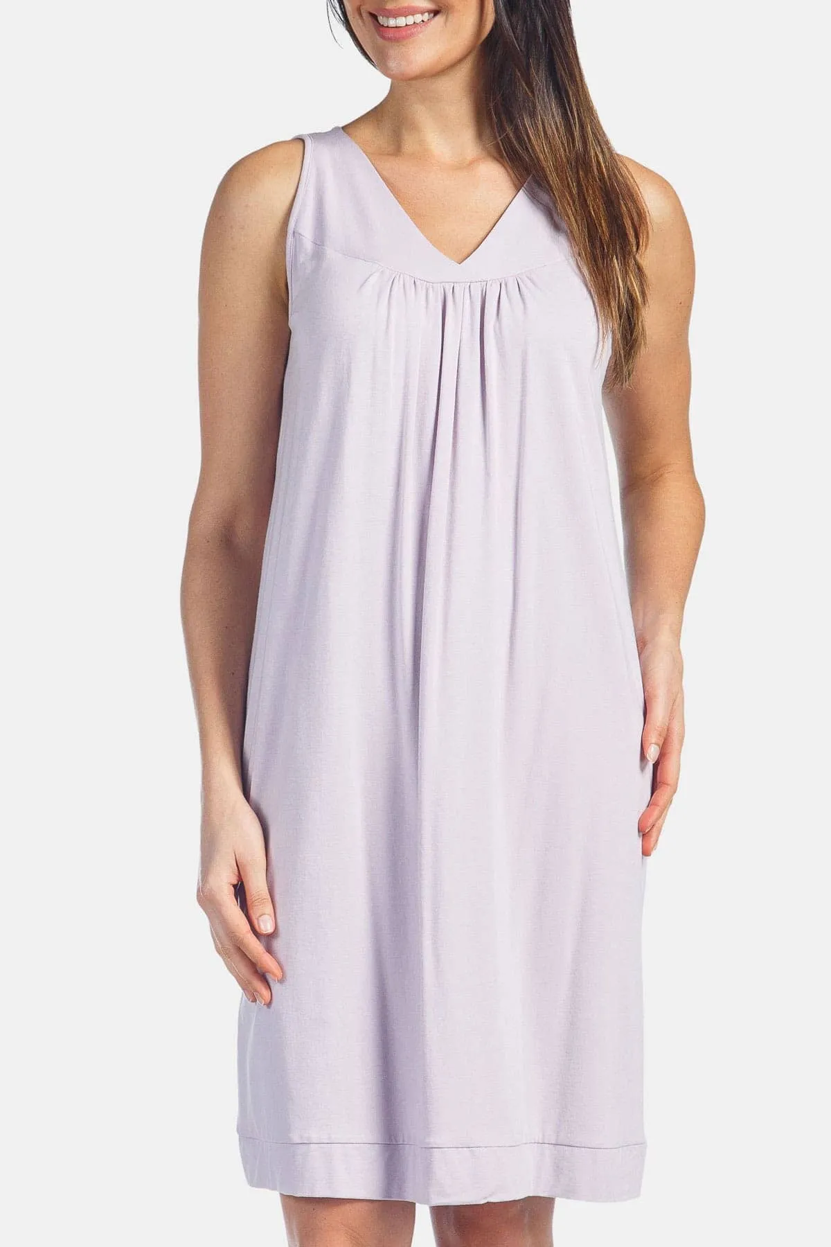 Women's Sleeveless Jersey Nightgown - Relaxed Fit