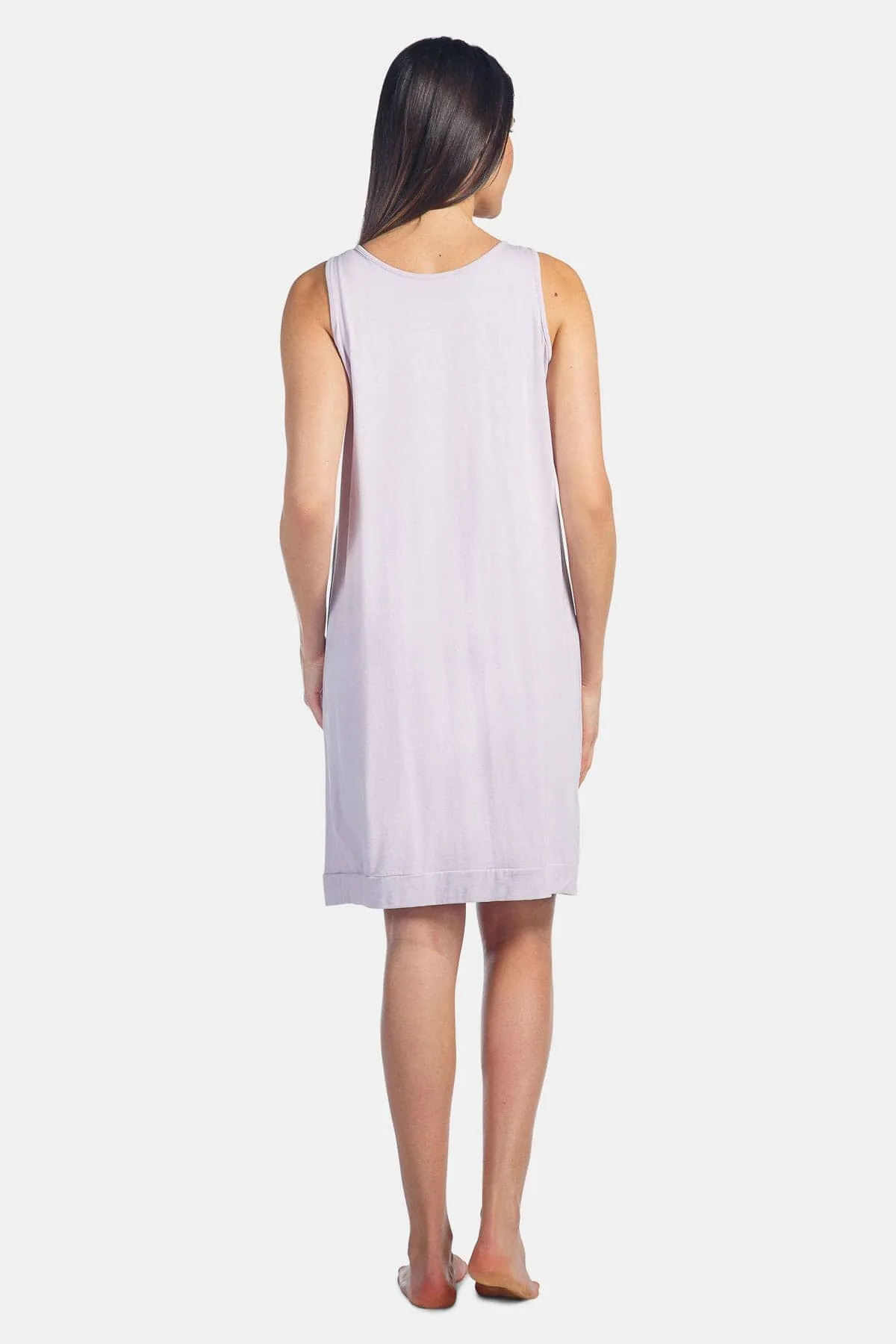 Women's Sleeveless Jersey Nightgown - Relaxed Fit