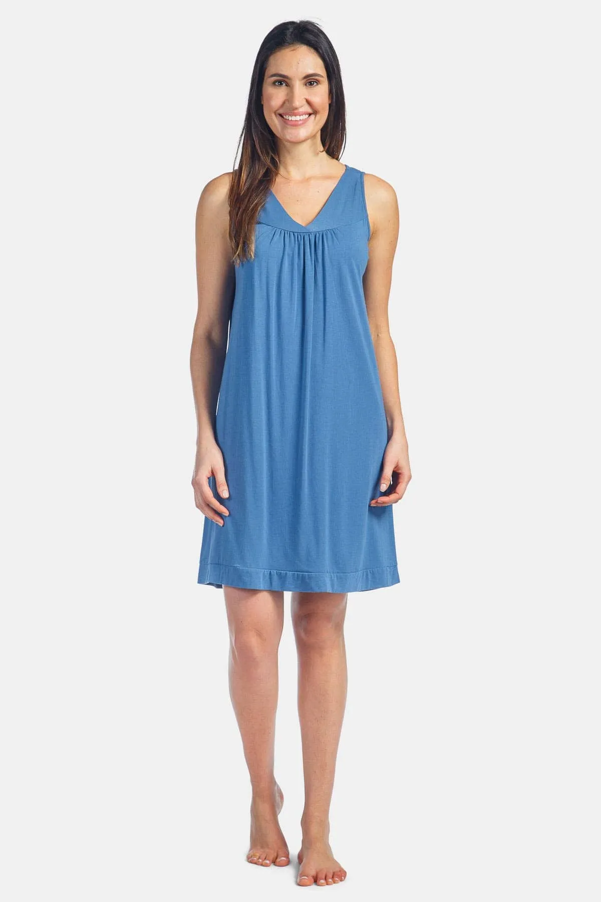 Women's Sleeveless Jersey Nightgown - Relaxed Fit