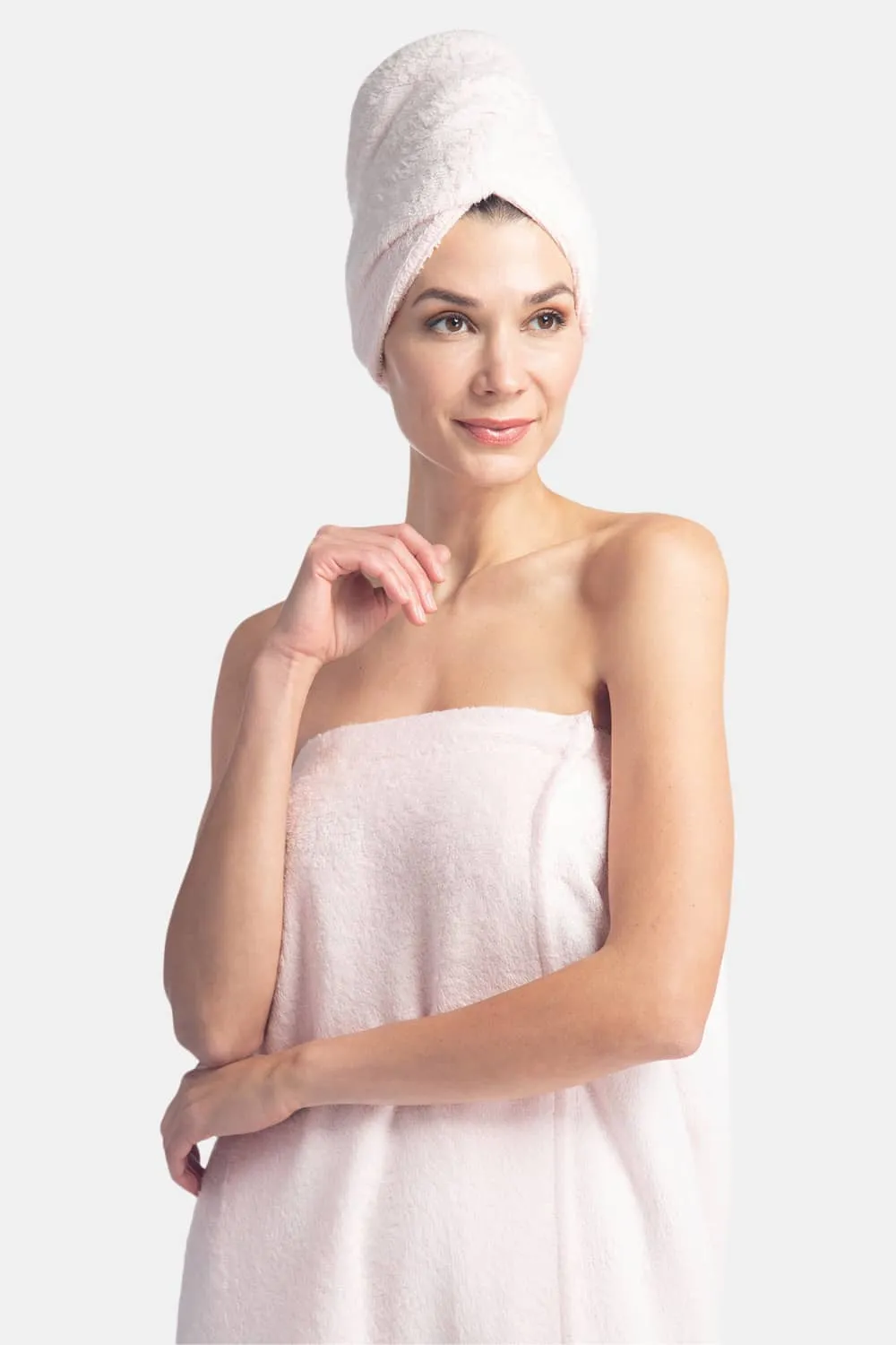 Women's Terry Cloth Spa Package - Body Wrap and Hair Towel