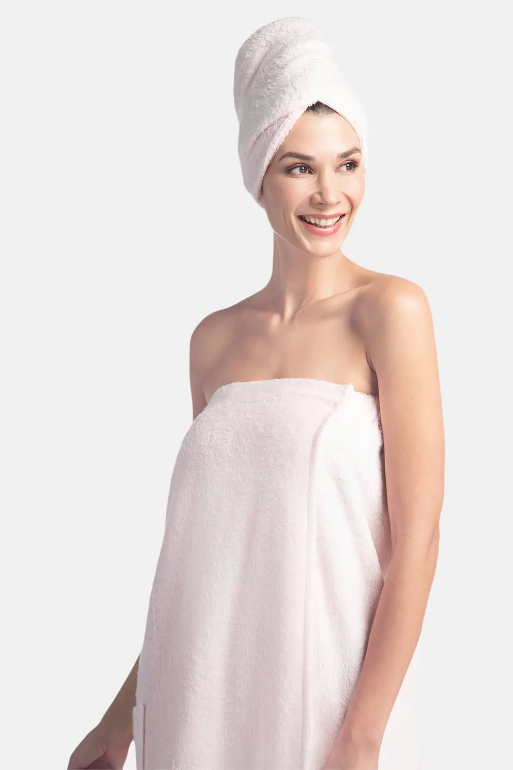 Women's Terry Cloth Spa Package - Body Wrap and Hair Towel